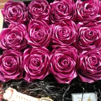 باکس گل ربانی قابل سفارش در هر رنگ های مختلف|گل مصنوعی|بومهن, |دیوار