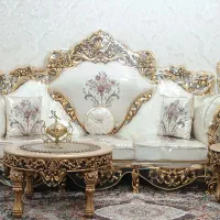 مبل سلطنتی ورق طلا ۹نفرع