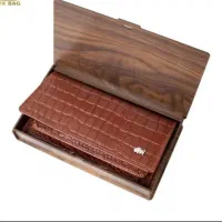 کیف پول چرم طبیعی بوفالو