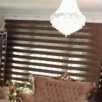 پرده زبرا ، قهوه ایی رنگ