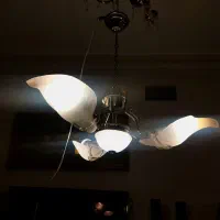 لوستر فلزی سه شاخه