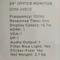 مانیتور ۲۴ اینچ|قطعات و لوازم جانبی رایانه|کرج, باغ سیب|دیوار