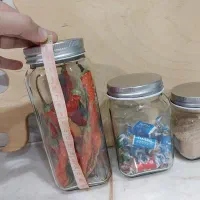 بانکه شیشه ای درب پیچی|ظروف نگهدارنده، پلاستیکی، یکبارمصرف|ری, فیروزآبادی|دیوار