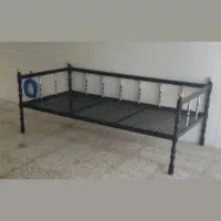 تولید و فروش تخت سنتی فلزی بارنگ کوره ای|تخت و سرویس خواب|اردکان, |دیوار