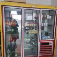 یخچال چهار درب سوپر مارکت سالم و برابر