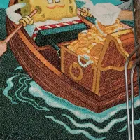 فرش اتاق خواب کودک شیک تمیز