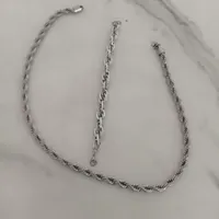 دستبند و گردنبند طنابی