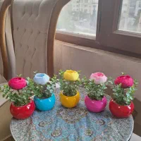 هدیه روز دختر باکس و گلدان گل مصنوعی نو قیمت مناسب