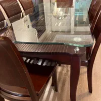 میز هشت نفره چوب گردو مالزی