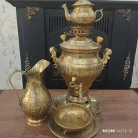 کتری قوری برنجی،استیل کف چدن، پاسماری