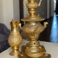 سماور برقی اب طلاکاری