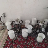 دوتا لوستر ۵ شعله و یک لوستر ۲شعله ست