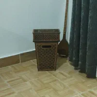 سطل آشغال وجادستمالی چوبی