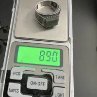 دو عدد انگشتر نقره ۹۲۵ سنگ یشم و اونیکس اصل|جواهرات|تهران, ارم|دیوار