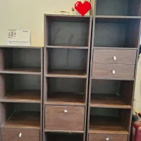 کتابخانه سه تیکه چوبی