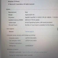 لب تاب ایسر مدل Aspire A315|رایانه همراه|کرج, چهارصد دستگاه|دیوار