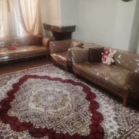 فرش ماشینی۶متری کاشان ۵۰۰شانه مشابه نو،