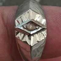 حلقه  انگشتر مردانه با نگین الماس  اصل|جواهرات|شیراز, شریف‌آباد|دیوار