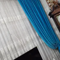 پرده تور دستک دار|پرده، رانر، رومیزی|مشهد, تربیت (صدف)|دیوار