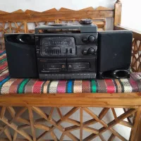 گرامافون با نوار دوکاسته و رادیو مارک پاناسونیک