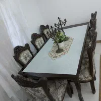 نهارخوری ۸ نفره|میز و صندلی غذاخوری|لنگرود, |دیوار