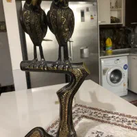 مجسمه برنجی طوطی