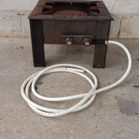 اجاق گازتک شعله بزرگ، کباب پز، قفل پدال