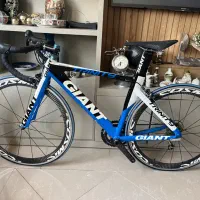 دوچرخه تایم‌تریال GIANT Trinity + چرخ کربن Cosmic