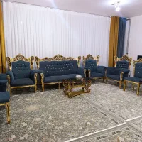 مبل سلطنتی 9 نفره|مبلمان خانگی و میز عسلی|جوانرود, |دیوار