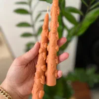 شمع پاییزی فانتزی دست‌ساز|صنایع دستی و سایر لوازم تزئینی|سراب, |دیوار