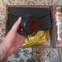 کمربند چرم دورو مردانه