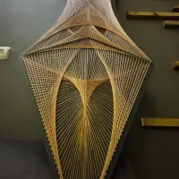 تابلو پینترستی میخ و نخ (stringart)|تابلو، نقاشی، عکس|مشهد, شهید فرامرز عباسی|دیوار