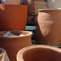 تنور گلی پخته شده برای  ویلا باغ روستا کبابی