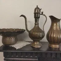 آفتابه لگن برنجی با پارچ