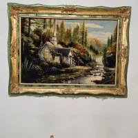 فرش ۹متری کاشان گل ابریشم وتابلوفرش دستبافت|فرش|کرج, فاز ۳ گوهردشت|دیوار