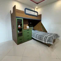 تخت دو طبقه نوجوان و جوان مدل آرمی|تخت و سرویس خواب|چهاردانگه (تهران), |دیوار