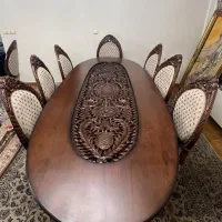 مبل تمام چوب ۹ نفره میزناهار خوری ۱۰ نفره|مبلمان خانگی و میز عسلی|تهران, آرژانتین|دیوار