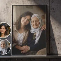 تابلو عکس خودتون در کنار عزیز فوت شده