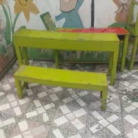 میز و نیمکت چوبی دانش آموزی مقطع ابتدایی|صندلی و نیمکت|لنگرود, |دیوار