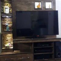 میز تلویزیون همراه با نور پردازی