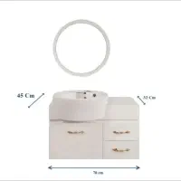 ست کابینت و روشویی آزالیا به همراه آینه