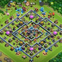 ۲عدد اکانت و ۱ کلن بازی کلش آف کلنز فروش حضوری