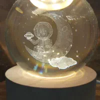 گوی چراغ خواب مدل فضانورد|چراغ خواب و آباژور|بیرجند, |دیوار