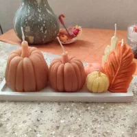 شمع کدو در سه سایز بزرگ متوسط ریز