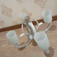 لوستر چهار شاخه سفید