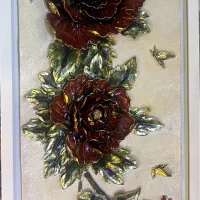 تابلو پلی استر نفش برجسته|تابلو، نقاشی، عکس|اصفهان, باغ زرشک|دیوار