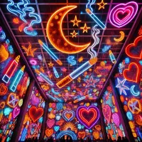 تابلو تبلیغاتی نئون ال ای دی چلنیوم