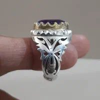 انگشتر نگین آمیتیست|جواهرات|بندرعباس, |دیوار