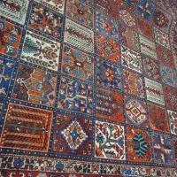 فرش ۲۰ متری خشتی بختیاری دستباف قدیمی