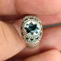 انگشتر نقره دست ساز یاقوت کبود مجتبی شیرازی|بدلیجات|تهران, نیروی هوایی (پیروزی)|دیوار